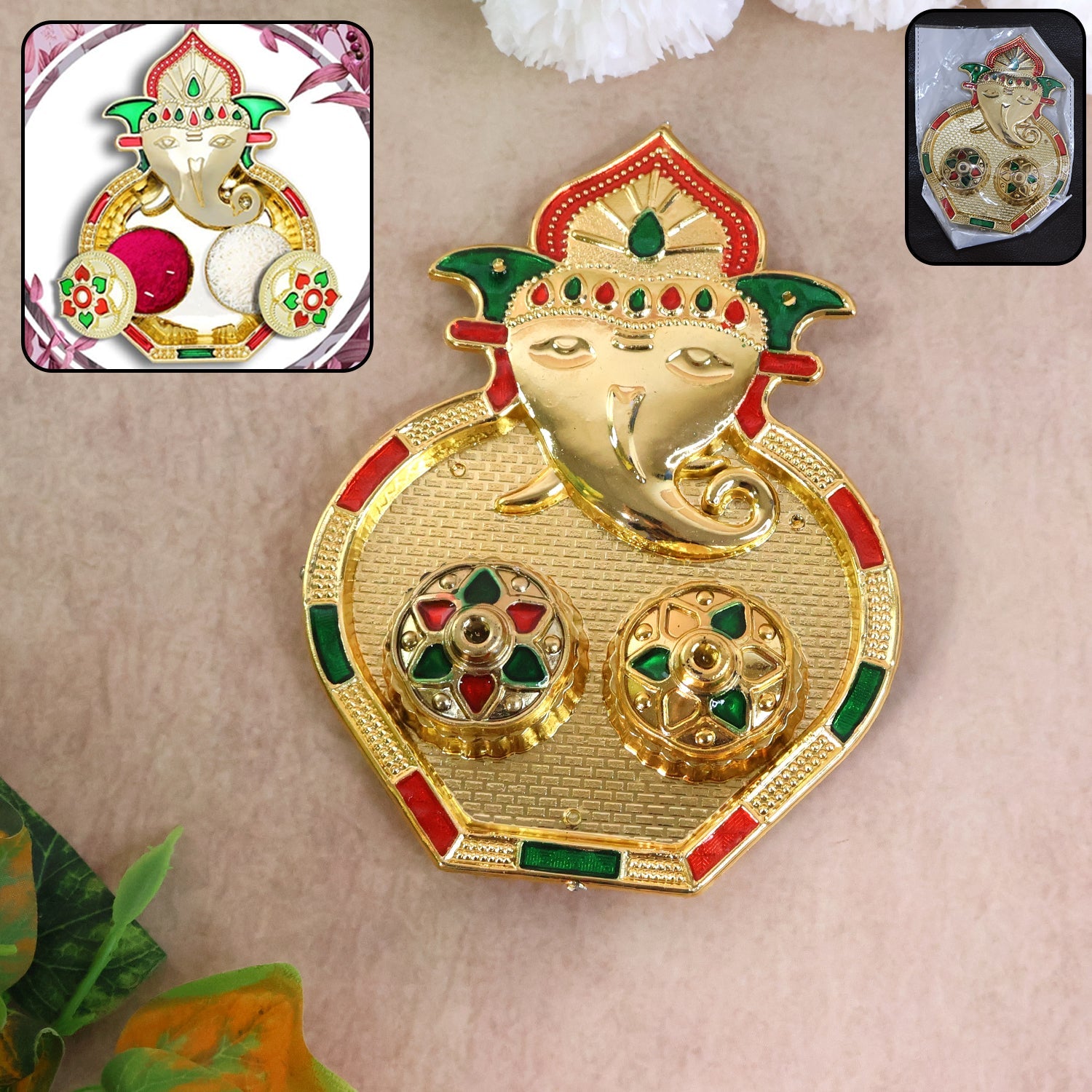 Ganesh Design Decorative Kumkum Box Ganesh Design Decorative Kumkum Box
